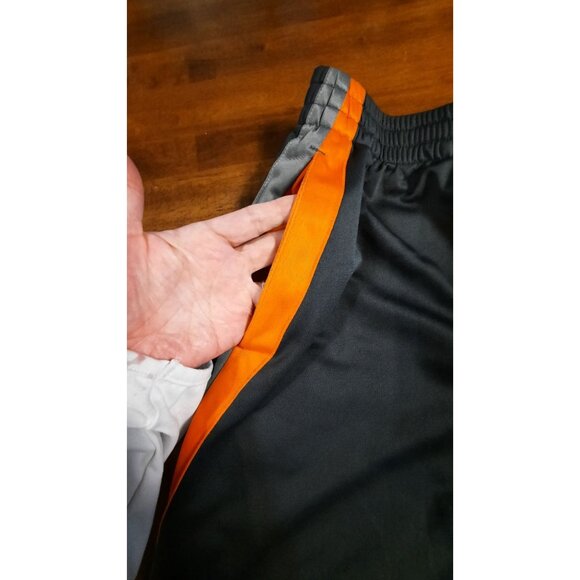 Starter Reversable Athletic Shorts S (28-30) Orange & Gray Polyester Men's Worko - Picture 3 of 9